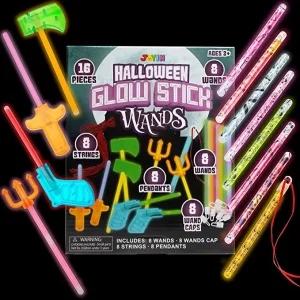 20pcs Halloween Glow Sticks Wand Set
