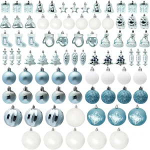 81pcs Christmas Ball Ornament Sets