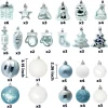 81pcs Christmas Ball Ornament Sets