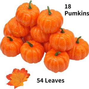 72 Pcs Thanksgiving Artificial Pumpkins