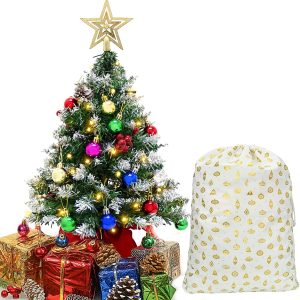 24″ Prelit Tabletop Christmas Tree with Decoration Kit and Gift Box Decoration