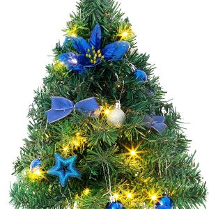 24″ DIY Tabletop Mini Christmas Tree Blue