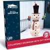 Collapsible LED Light up Snowman Decoration 5ft