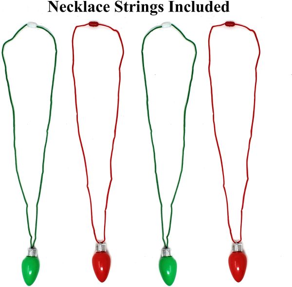 2 in 1 LED Flashing Christmas Earrings and Necklace