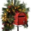 Pre lit Christmas Mailbox Swag 36in