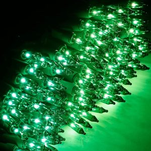 300 Green Incandescent Halloween String Lights 74ft