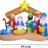 9ft Inflatable LED Nativity of Jesus with Three Wiseman