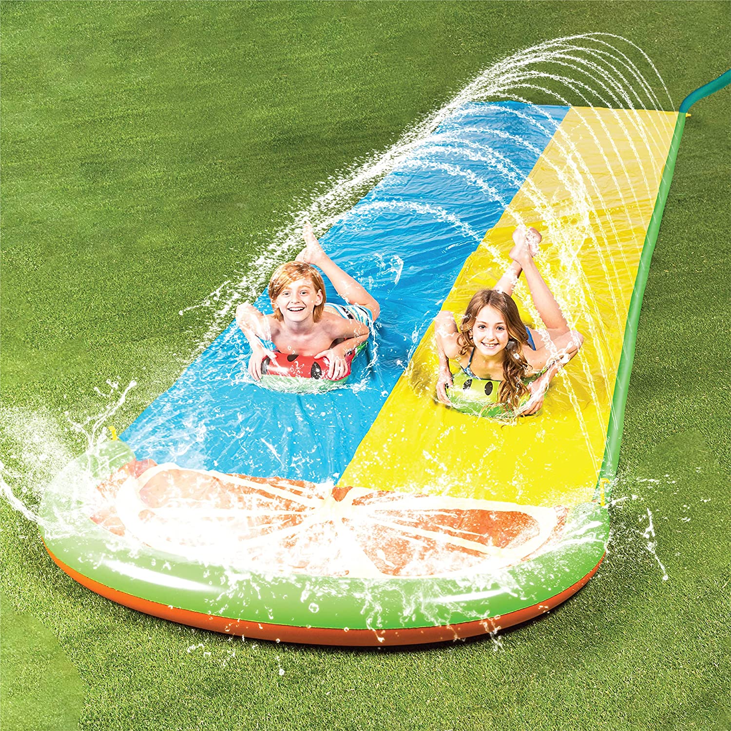 Slip and Slide with 2 Boogie Boards-SLOOSH