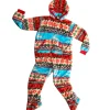 Colored Patterned Large Christmas Pajamas for Adults