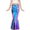 Adult Metallic Mermaid Skirt Halloween Costume (4)
