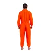 Adult Unisex Orange Jumpsuit Prisoner Halloween Costume