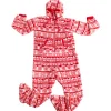 Christmas Hooded One Piece Flannel Pajamas