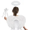 Adult and Kids White Angel Halloween Costume Accessories