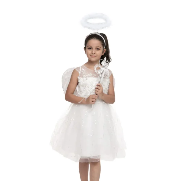 Fun Adult and Kids White Angel Halloween Costume Accessories