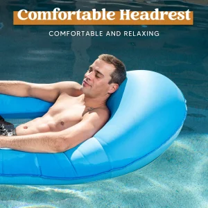 Adult 69in Inflatable Swimming Pool Float Lounger