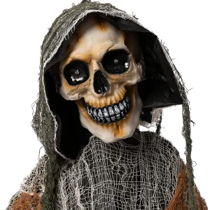 Animated Grim Reaper Decoration with Light up Eyes 69in