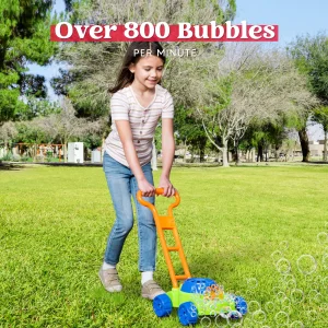 Kids Automatic Lawn Mower Bubble Machine
