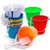 12pcs Sand Bucket with Shovel with Handles