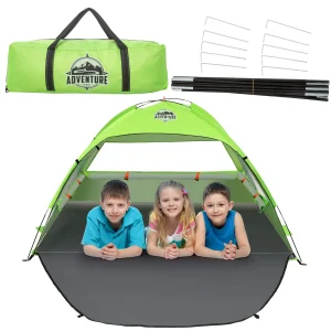Green Beach Tent with UV Protection