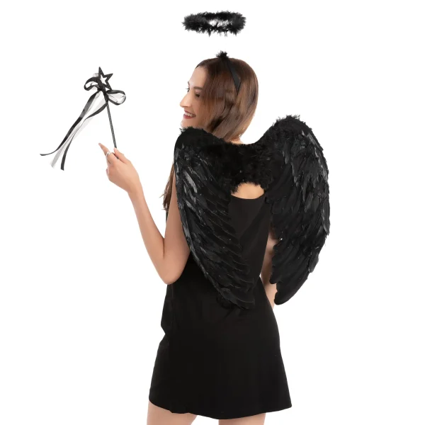 Black Angel Wings Halloween Costume