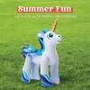 48in Blue Inflatable Ride A Unicorn Sprinkler