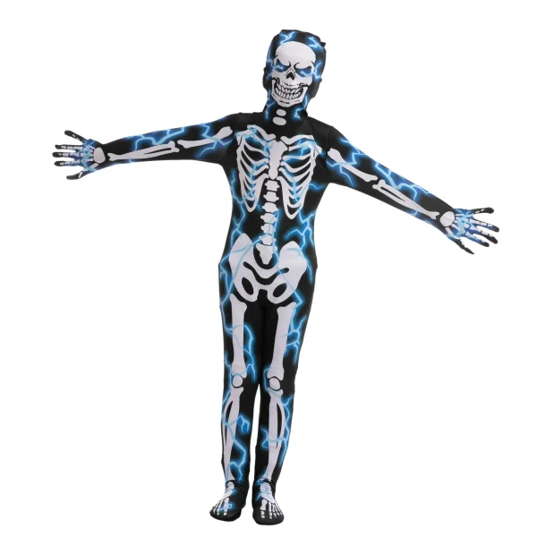 Boys Lightning Skeleton Halloween Costume (2)