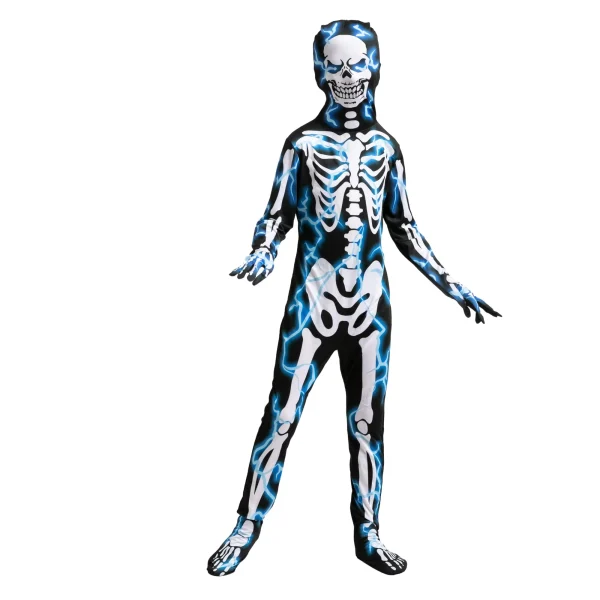 Boys Lightning Skeleton Halloween Costume