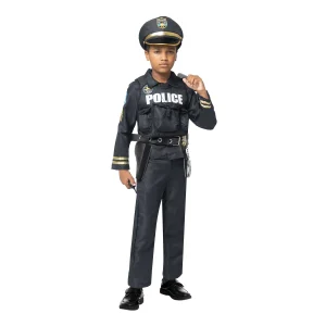 Boys Police Halloween Costume