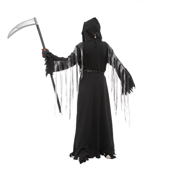 Boys Red Skull Grim Reaper Halloween Costume