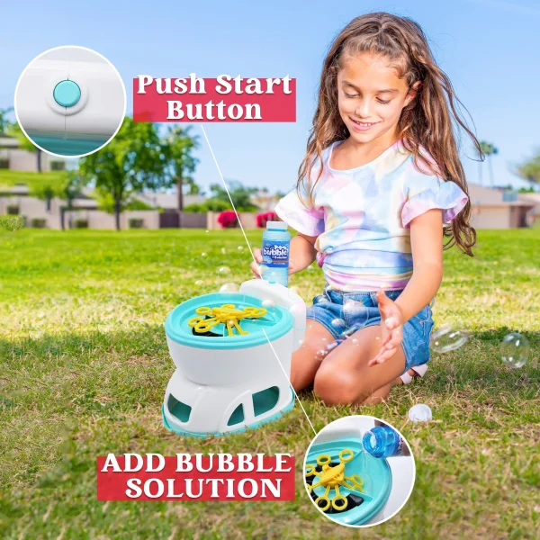 Bubble Toilet with Bubble Solutions 4oz