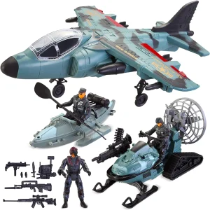 Snow Camoflage Land and Military Toy Set