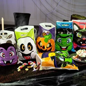 72Pcs Cartoon Characters Halloween Candy Bag