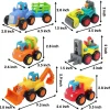 6Pcs Cartoon Construction Vehicles