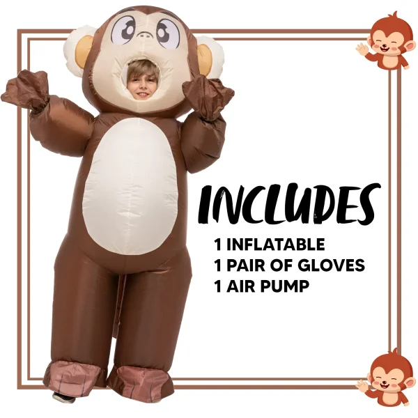 Child Full Body Monkey Inflatable Halloween Costume