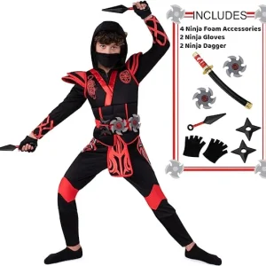 Child Onesie Ninja Halloween Costume