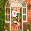 Christmas Door Cover and Window Clings Set