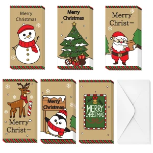 30pcs Christmas Gift card With Envelopes