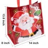 12pcs Large Red Reusable Christmas Tote Bags