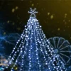 357 LED White Christmas Snowflake String Lights Outdoor 11.5ft