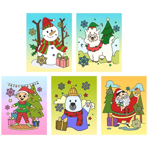 Christmas Mini Coloring Booklets, 48Pcs