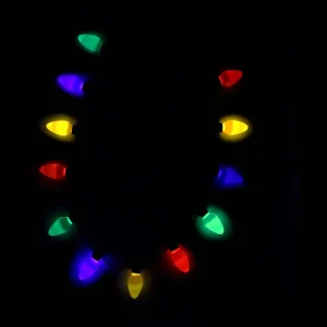 3pcs LED Light up Christmas Bulb Necklace