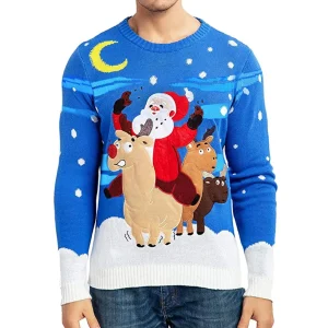 Christmas Sweaters Men’s Reindeer Ugly Sweater