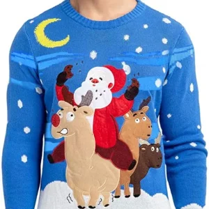 Christmas Sweaters Men’s Reindeer Ugly Sweater