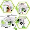 3 in 1 garbage truck vehicle and Helicopter