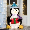 Collapsible LED Light up Penguin Decoration 30in