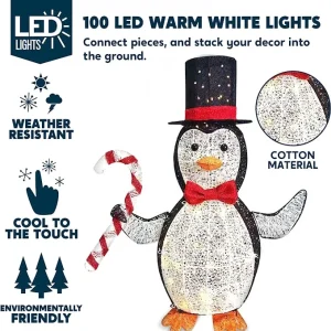 3ft 120 LED Collapsible Penguin Yard Light