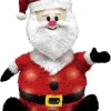 Collapsible LED Light up Santa Decoration 30in