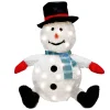 Collapsible LED Light up Snowman Decoration 30in