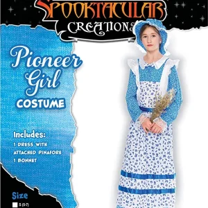 Girls Colonial Prairie Pioneer Halloween Costume