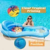 Large Inflatable Lounger Pool Float with Headrest